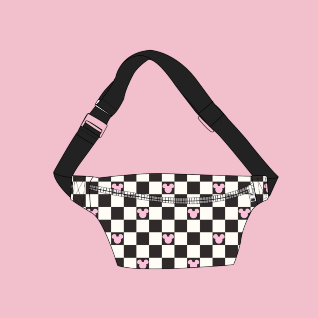 checkered Magic Belt Bag