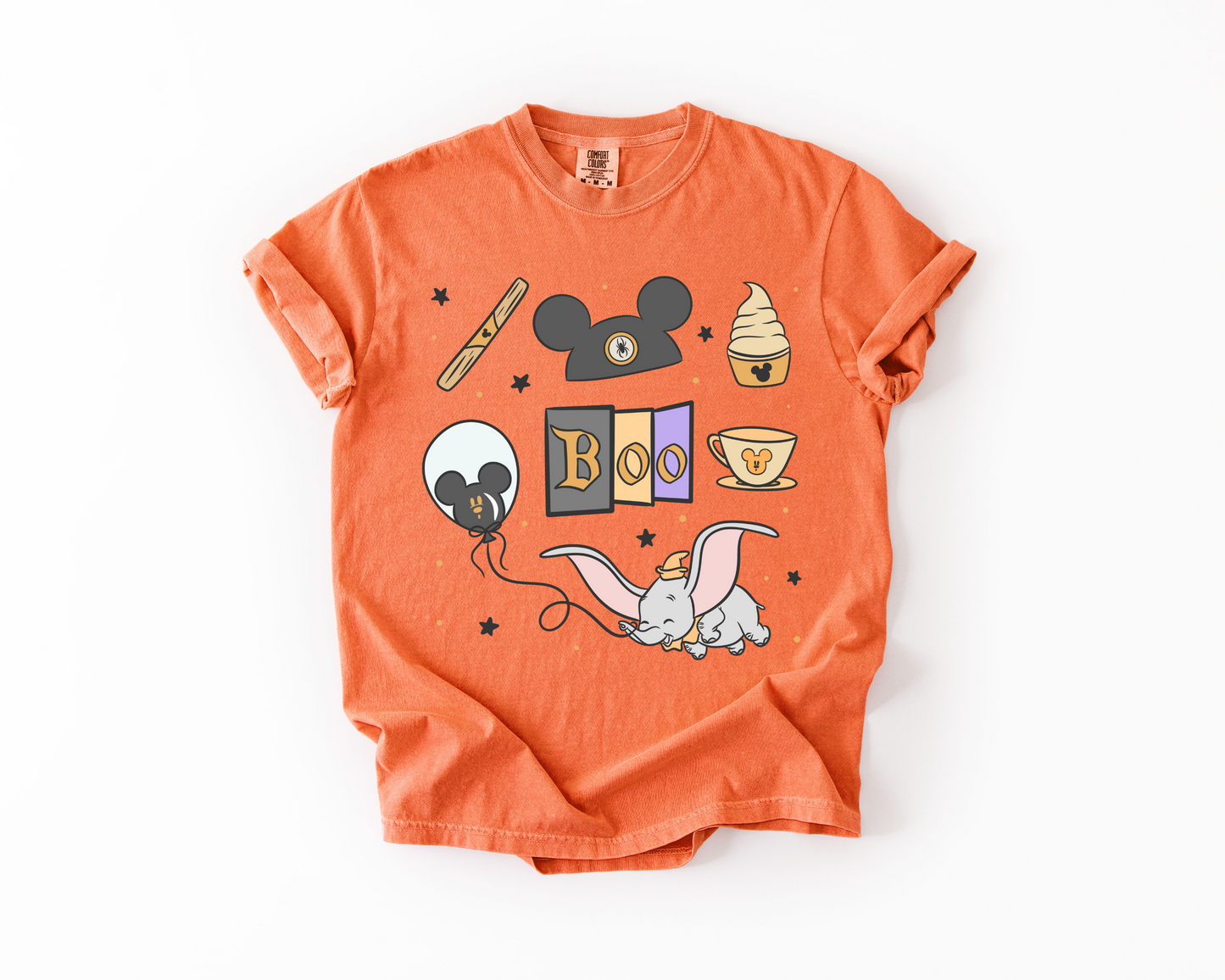 Halloween Boo Disney Inspired T-Shirt | Cute Dumbo & Mickey Halloween Tee