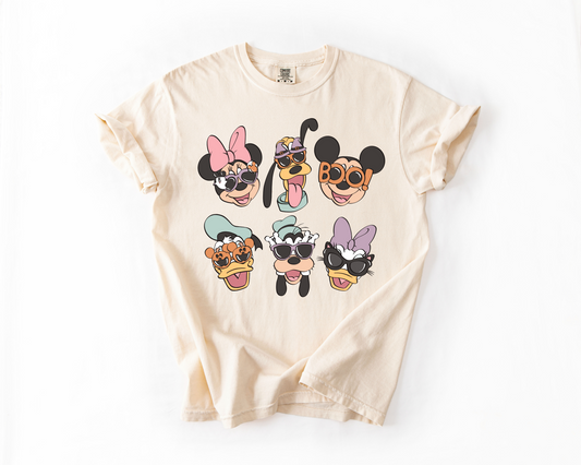 Halloween Squad T-Shirt | Cute Cartoon Friends Boo Sunglasses Tee