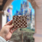 Checkered Brown Magic Mini Wallet