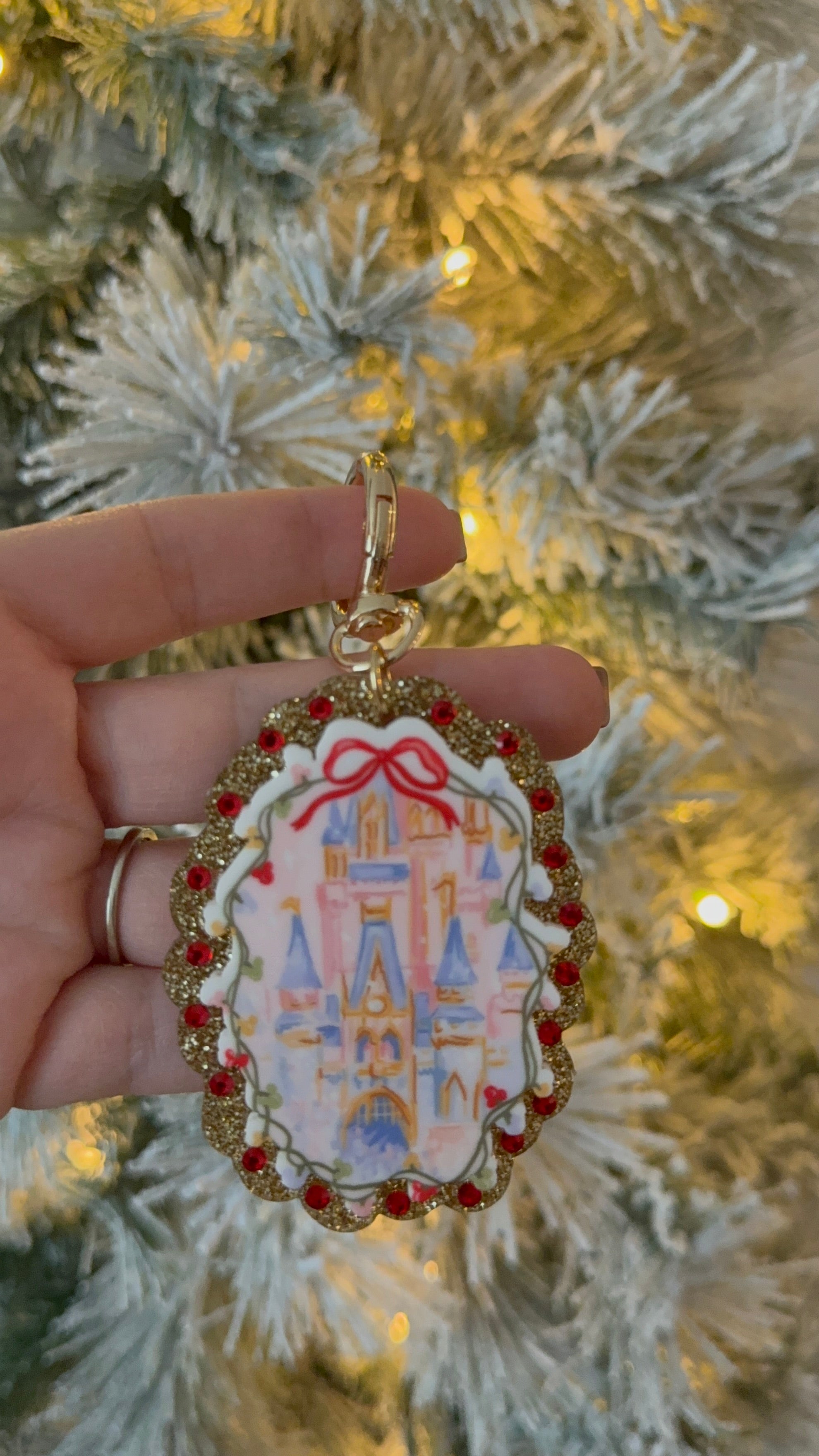 Enchanted Castle Holiday Bag Charm