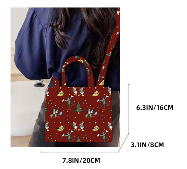 Christmas at the Park Mini Crossbody Tote – Christmas Shoulder Bag